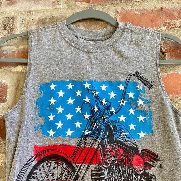 Harley Davidson Boys Muscle Shirt, Size L (10/12). - Picture 2 of 5